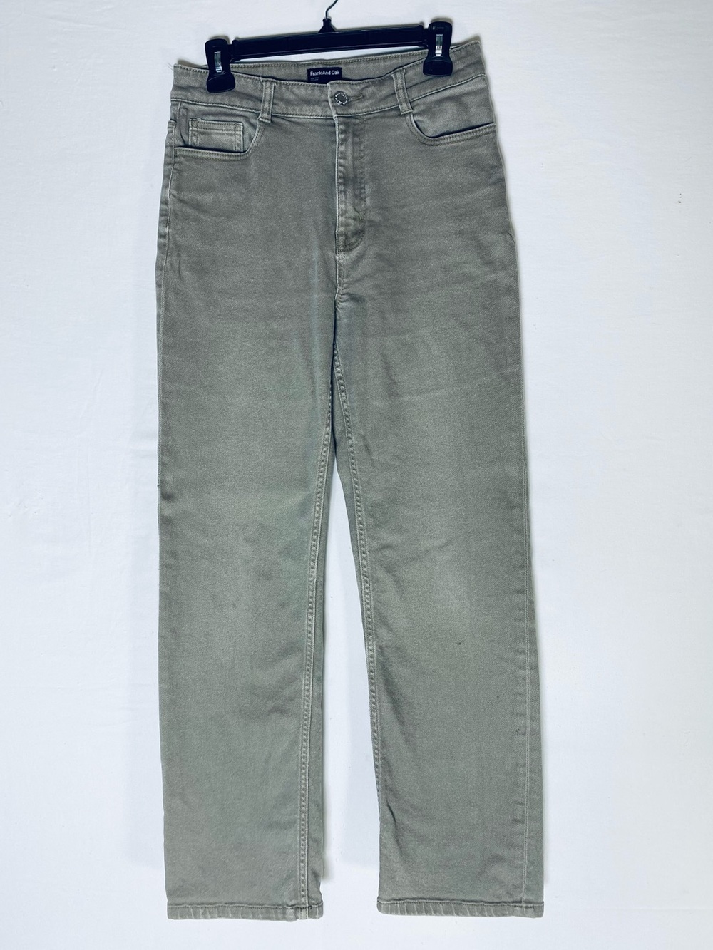 Frank And Oak The Jane Straight Jeans Muted Olive 8 Normcore Minimalist